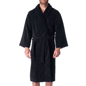 Alpine Swiss Aiden Mens Cotton Terry Cloth Bathrobe Shawl Collar Velour Spa Robe
